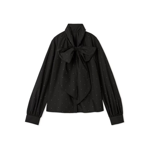 L.B CANDY STOCK]フラワービジューレースブラウス | リリー