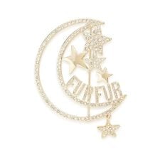 ファーファー(FURFUR)のムーン＆スターモチーフブローチ