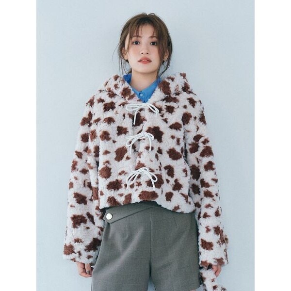 カールフェイクファーショートダッフル2 ≪追加≫カールフェイクファーショートダッフル2 | ユー バイ スピック