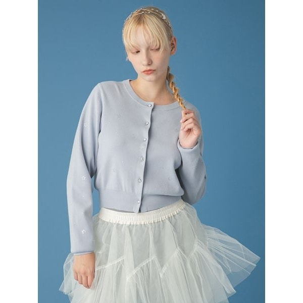 CELFORD×P.J. REDOUTEコラボ】 モチーフカーディガン | セル