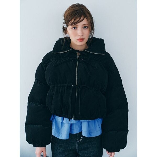 Audrey and John Wad】シレーキルティングスタンドカラーダウン