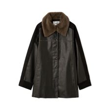 ファーファー(FURFUR)の2WAYエコファーカラーシャツコート