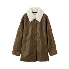 ファーファー(FURFUR)の2WAYエコファーカラーシャツコート