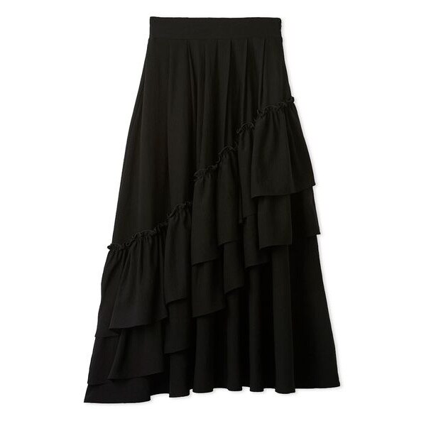 レザーライクサテンギャザースカート | バックヤードファミリー