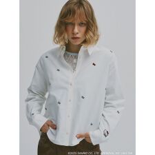 ファーファー(FURFUR)のHELLO KITTYリボン刺繍シャツ