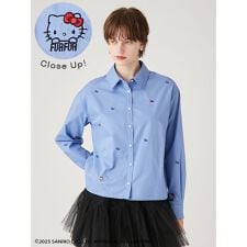 ファーファー(FURFUR)のHELLO KITTYリボン刺繍シャツ