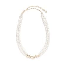 フラワーモチーフパールネックレス