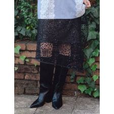 スパンコールラップスカート