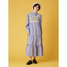 ベストレイヤードシャツワンピース