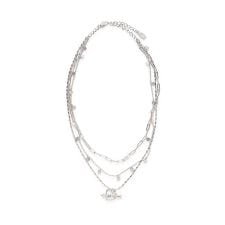 ハートモチーフ3連ネックレス