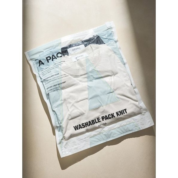 AOURE アウール WASHABLE PACK KNIT (2枚組) L A PACK WASHABLE PACK KNIT (2枚組)（ニット/セーター）｜AOURE