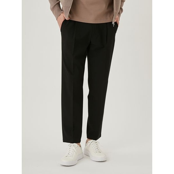 アウール　MALPENSA ２ＷＡYストレッチパンツ　黒　M スラックス　1 MALPENSA 2WAYストレッチパンツ | アウール(AOURE