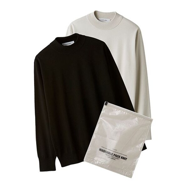 A PACK】WASHABLE PACK KNIT(2枚組) クルーネック | アウール(AOURE