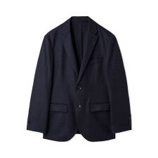 アウール(AOURE)のストレッチフラノセットアップジャケット