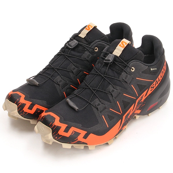 [}C]SALOMON/T/SPEEDCROSS 6 GTX/TiSALOMONj BLACK/S ORANGE/WHT P