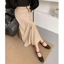 ラップ風ロングスカート