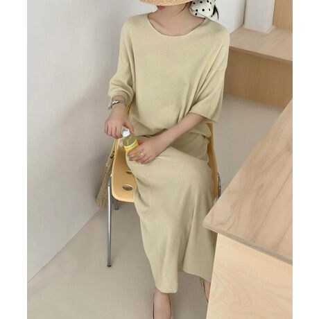 [^:yse1080a]_炩ȃjbgfނŎdĂAgbvXƃXJ[g2_ZbgB悢Ƃ芴ƐLkAXgXt[ȒSnBgbvX̓VvȃN[lbNfUCAXJ[g͑΂̗ǂXg[gVGbgŁAbNXƂƊ𗼗BƂOo炨Ԃ܂ŕL􂷂閜\ACełBVvKȃfC[ZbgAbvB58 g54 56 ŏ22 EGXg60 XJ[g85