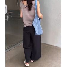 バニコ(Banico)のハイウエストタックワイドパンツ