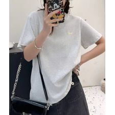 シンプルクルーネック半袖Tシャツ