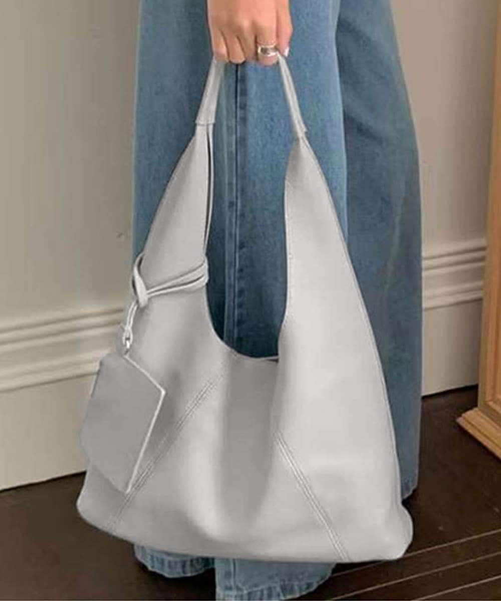 ミニポーチ付きワンハンドルショルダーバッグ