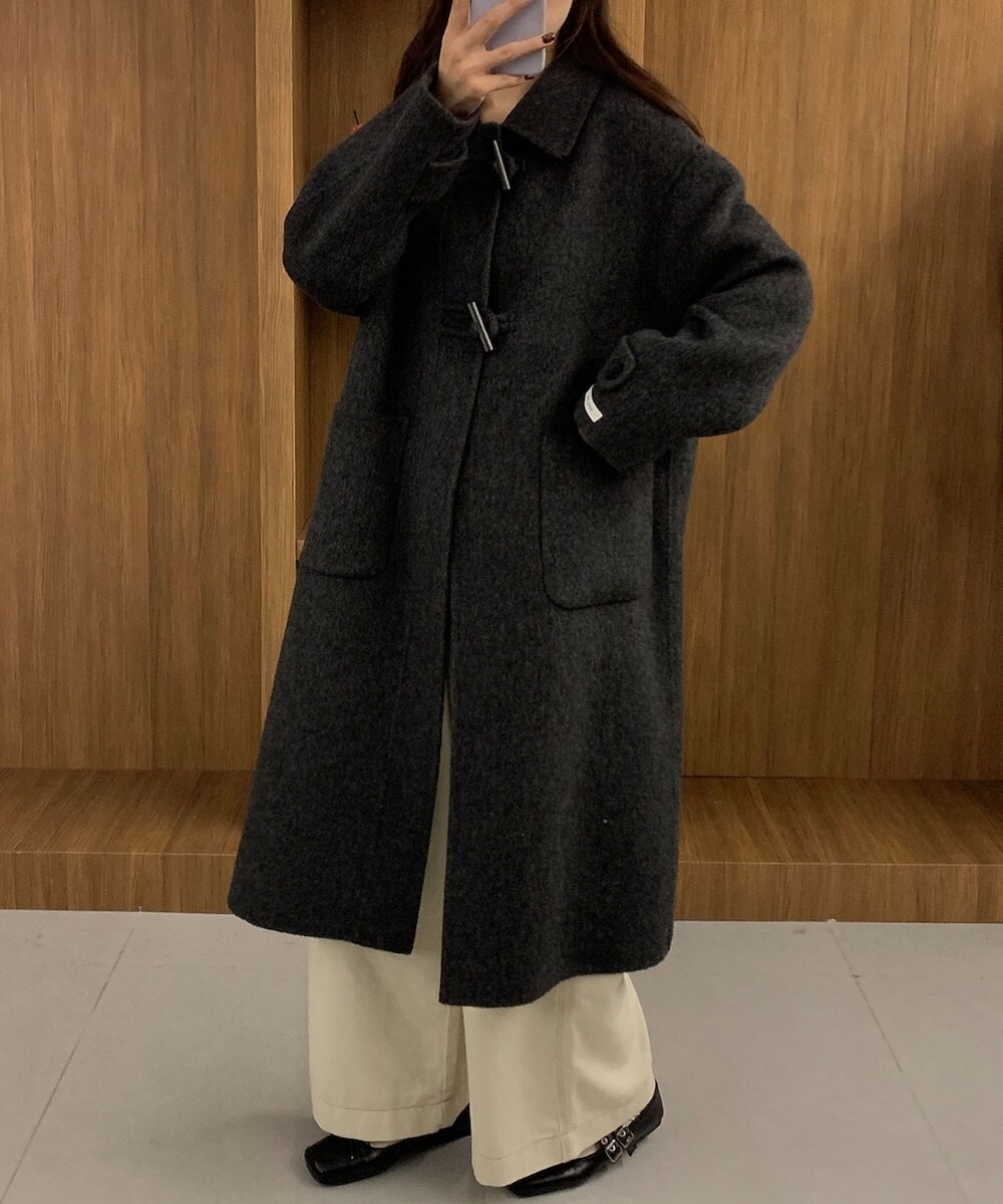 SHIPS any: スタンド & ダブル カラー ロング コート | シップス