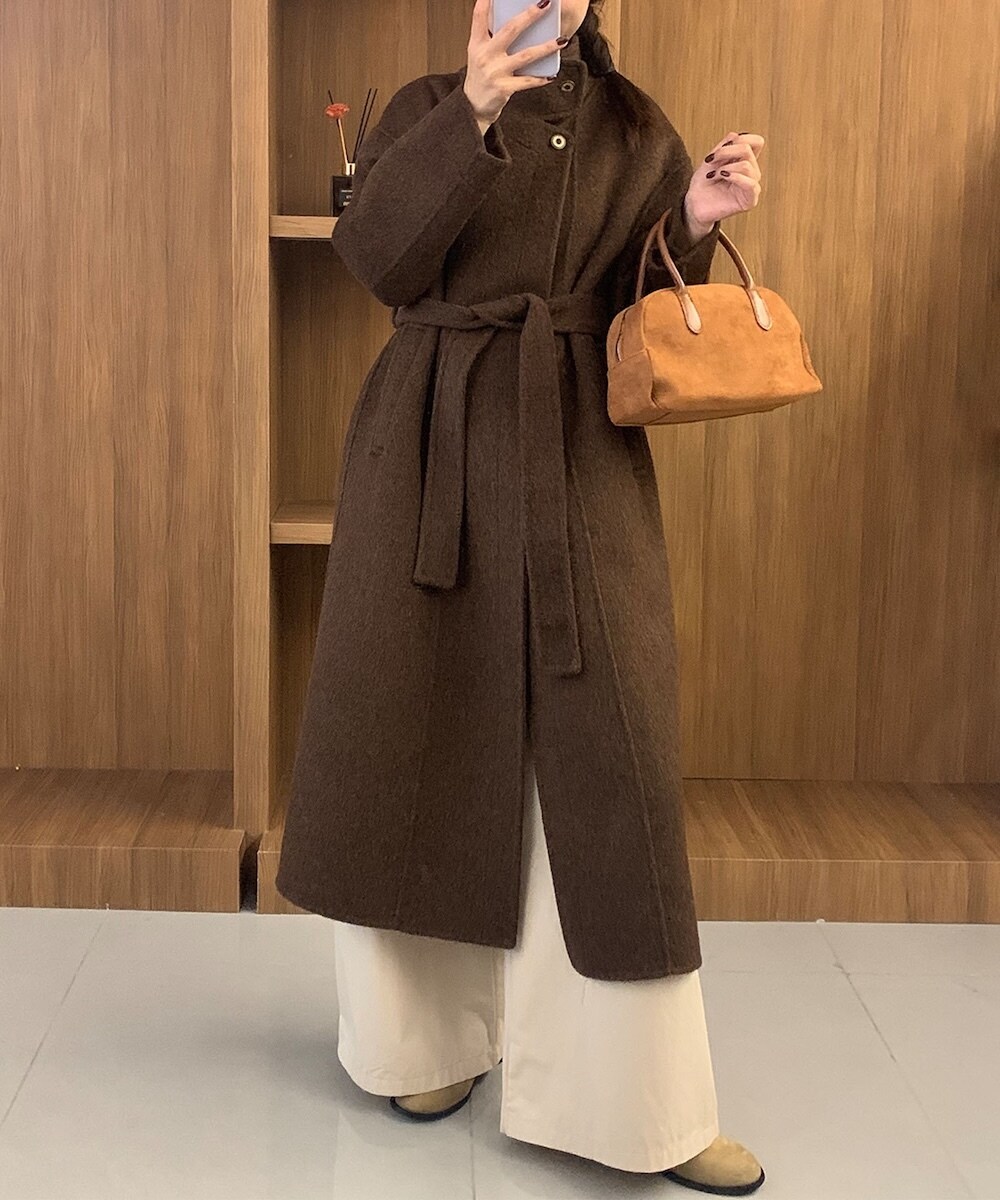 SHIPS any: スタンド & ダブル カラー ロング コート | シップス