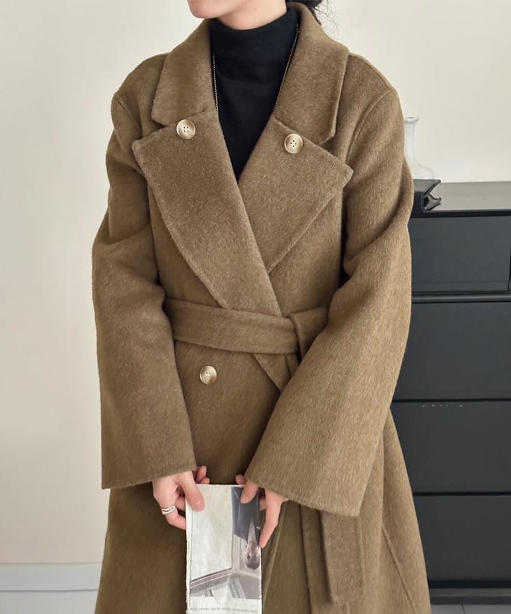 大人綺麗に魅せる。万能アウター。フードファー付きショート