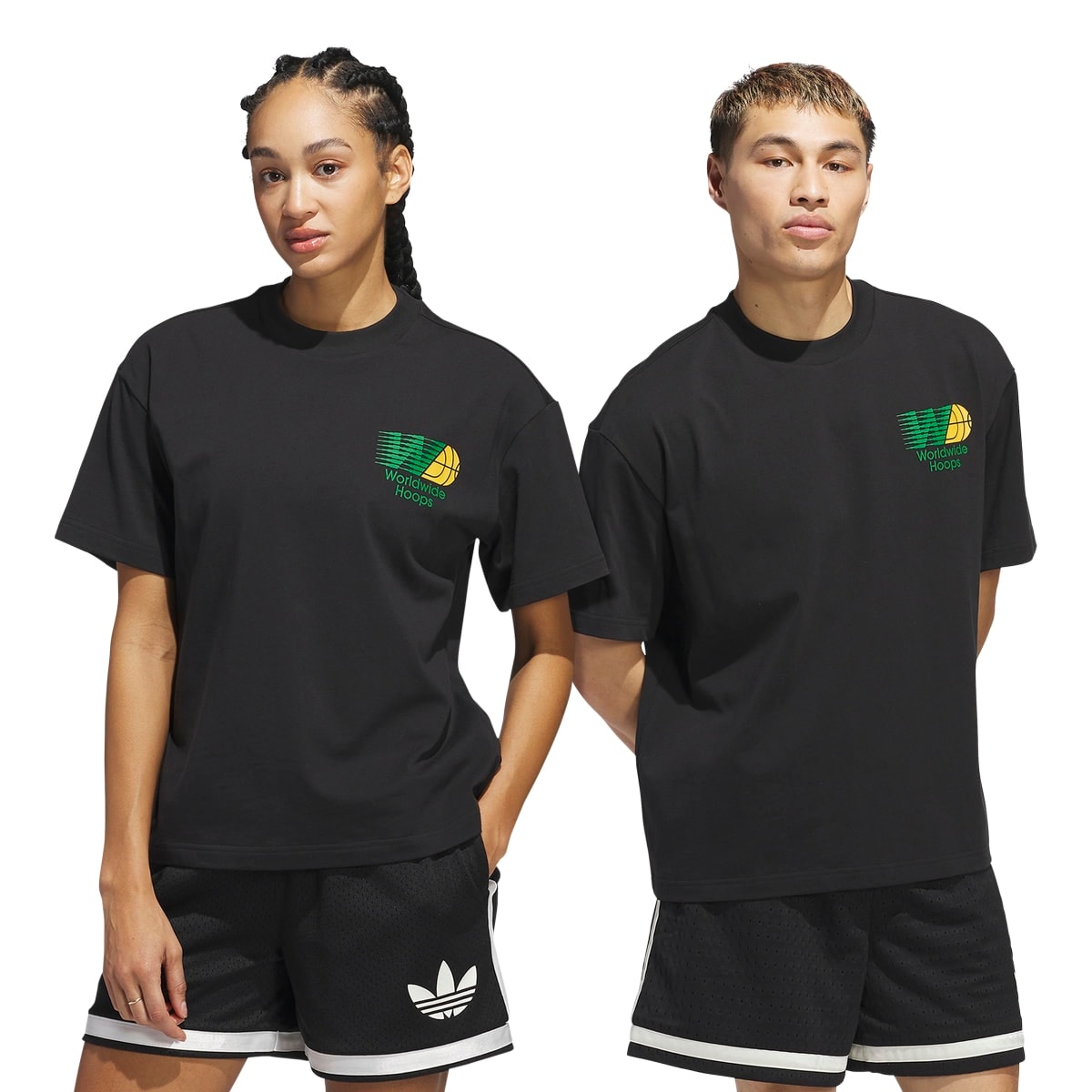 adidas☆Originals ワールドワイド 半袖 Tシャツ adidas Originals/ワールドワイド フープス ファウンデーション