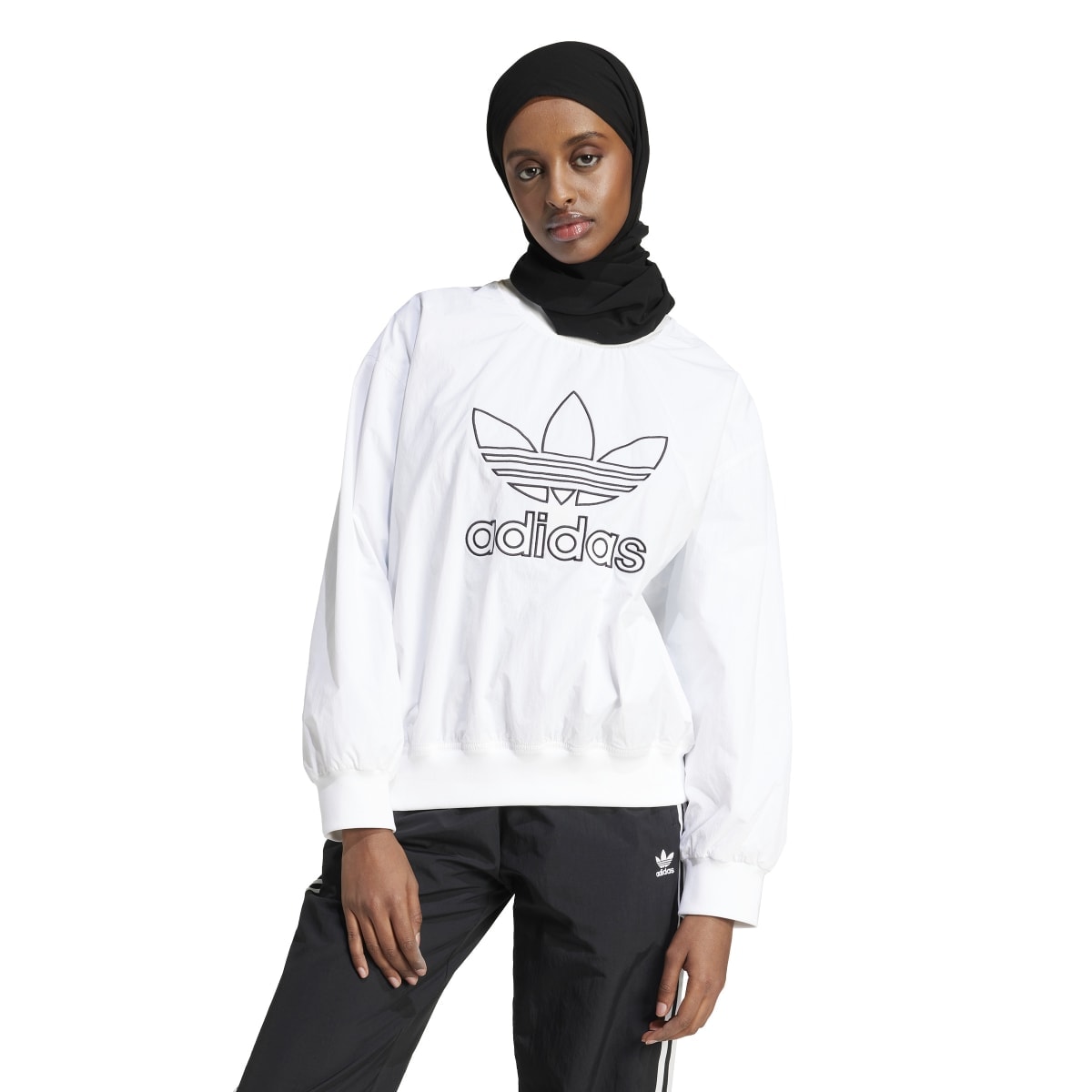 トレーナー スウェット ウォッシュ オフショルダースウェット / アディダスオリジナルス adidas Originals レディース メンズ adidas トレーナー スウェット ウォッシュ オフショルダー