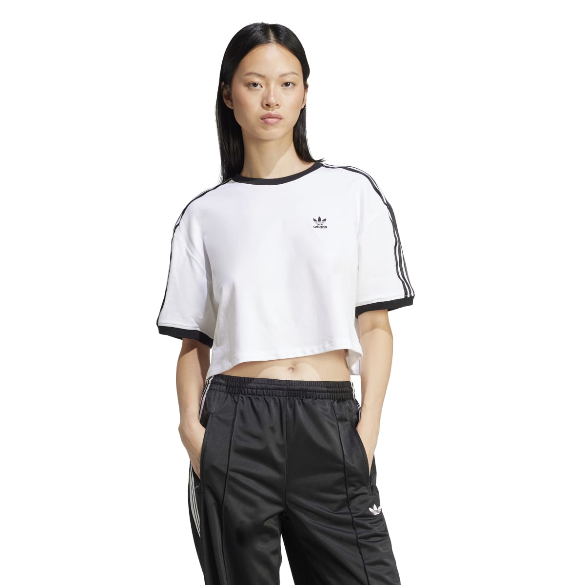 adidas Originals/アディカラー スリーストライプス ルーズ クロップド
