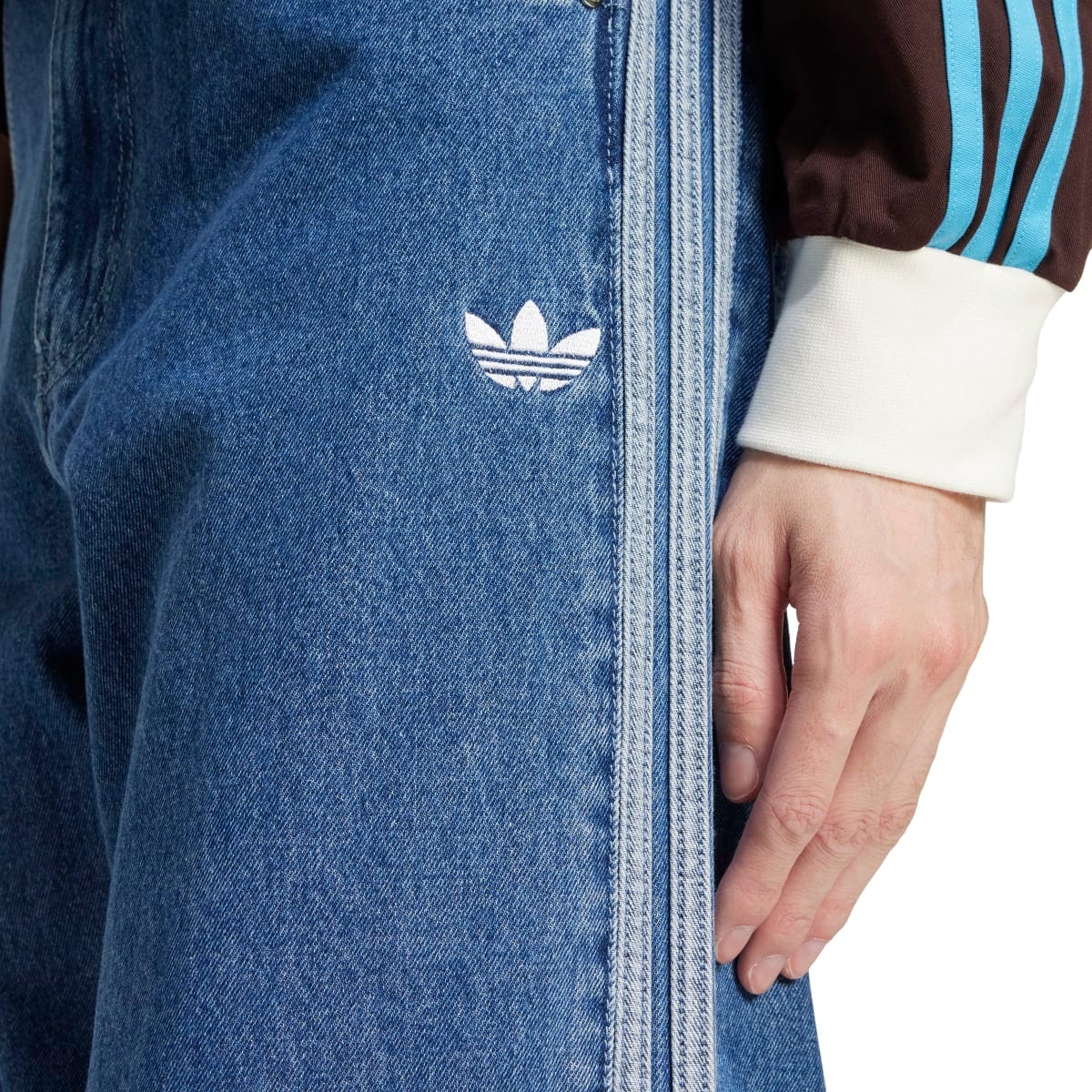 M743 30インチ　アディカラー デニム ファイヤーバードパンツ　アディダス adidas Originals/アディカラー デニム ファイヤーバードパンツ