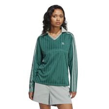 adidas Originals/アディカラー フットボール ジャカード Vネック 長袖ポロシャツ