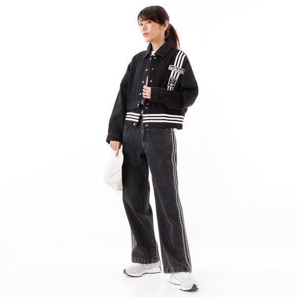 アディカラー デニム スリーストライプス トラックパンツ アディダス アディカラー デニム スリーストライプス トラック