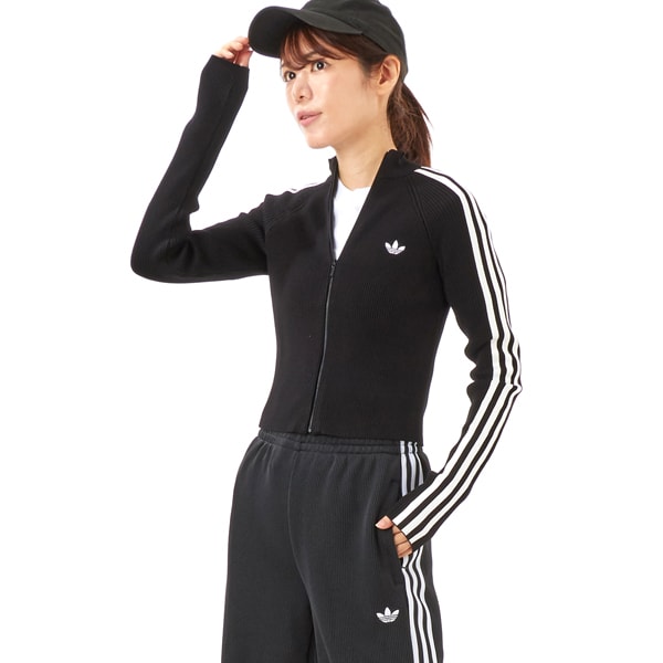 本日のみ限定お値下げ！adidas アディダス / FLUFFY カーディガン adidas FLUFFY KNITTED CARDIGAN ナイトインディゴ（アディダス