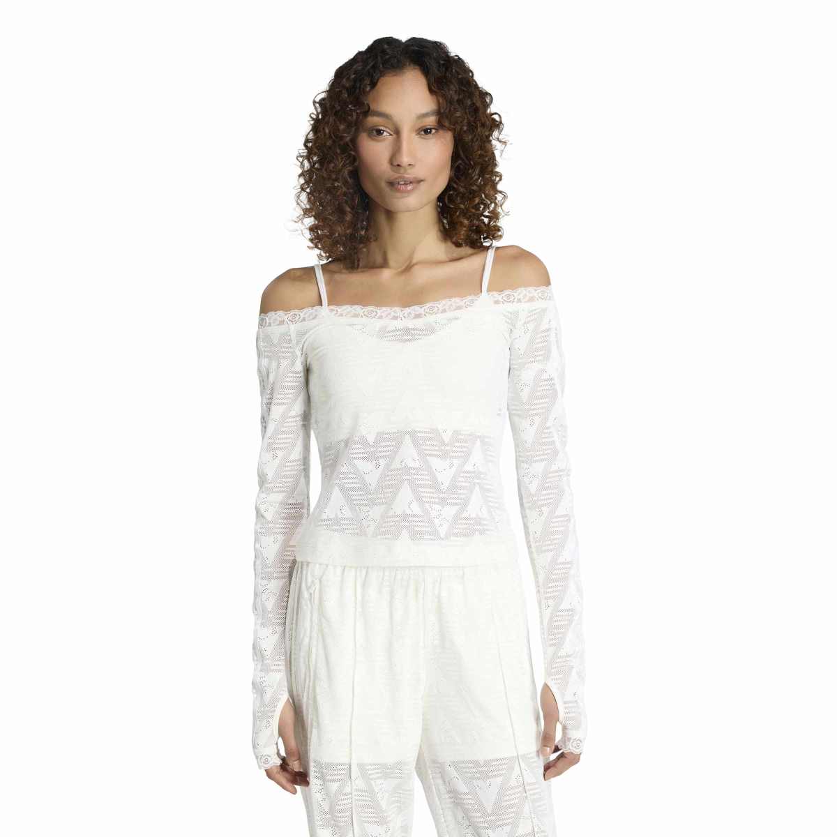 ⭐️極美品・セット割り有⭐️  Originals レース バルドー adidas Originals/adidas ORI LACE BARDOT TOP | アディダス