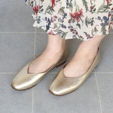 日本製 HS ふわふわ クッション フラット パンプス