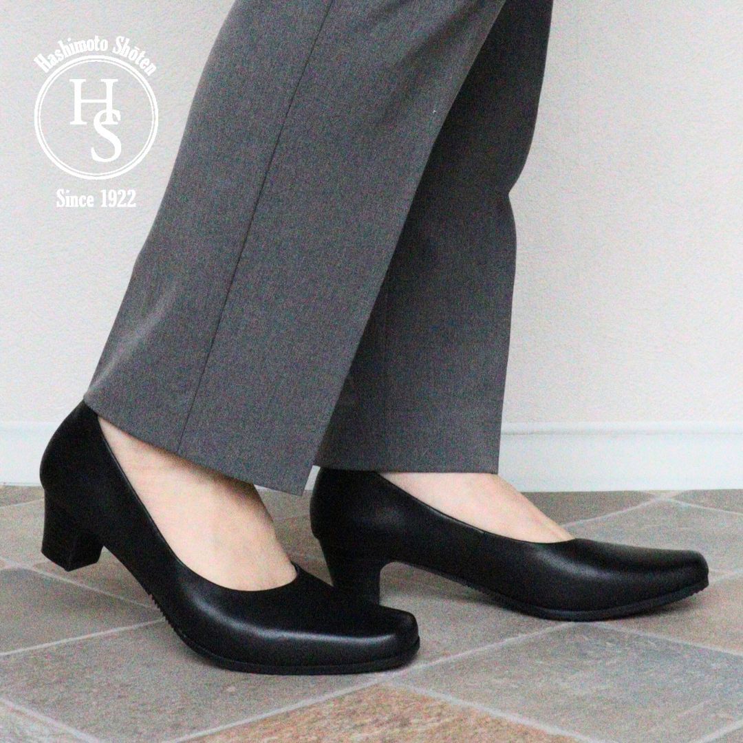 日本製 HS フォーマル シンプル レザー パンプス? | エイチエス(HS