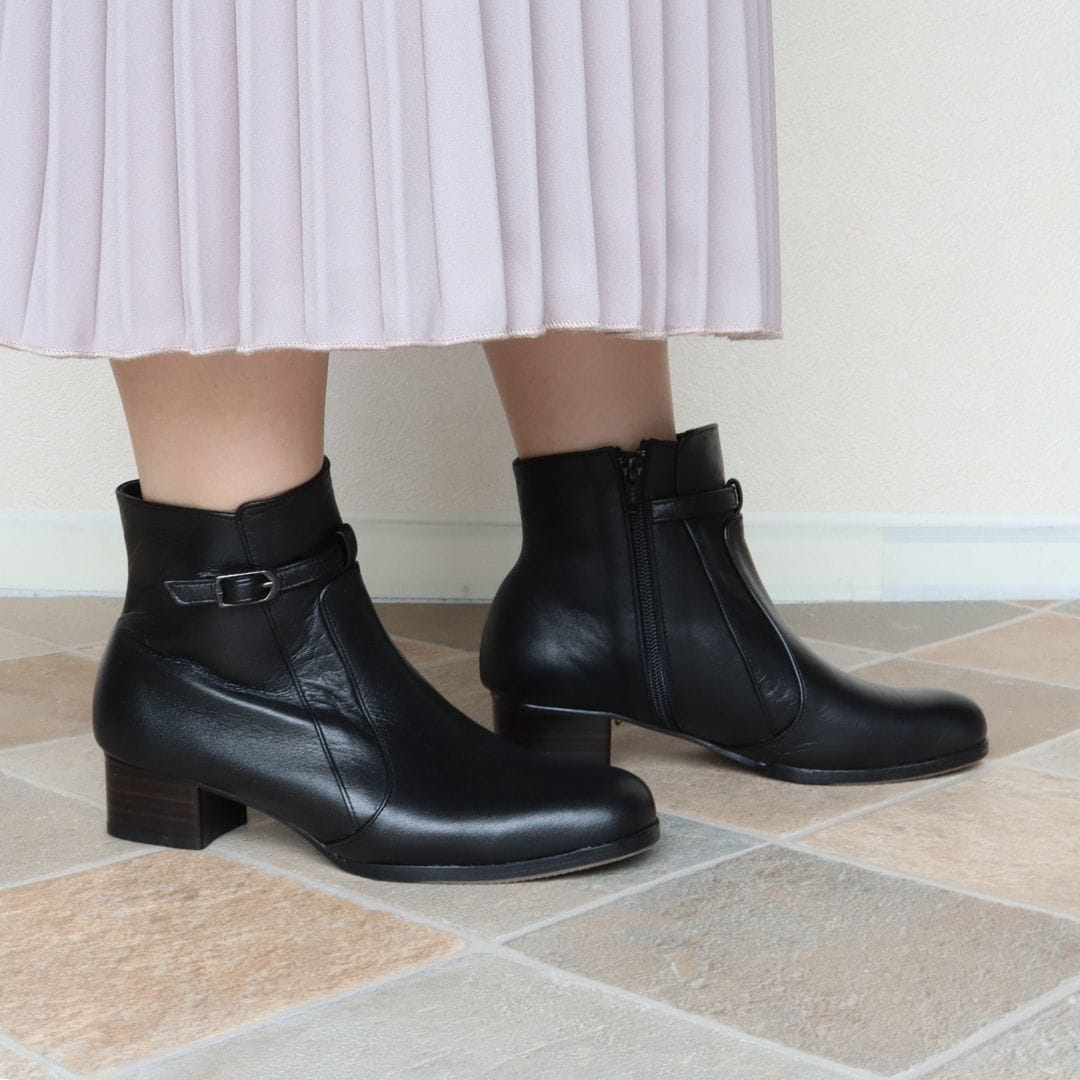 HS 4E レザー 厚底 ショートブーツ | エイチエス(HS) | マルイウェブ