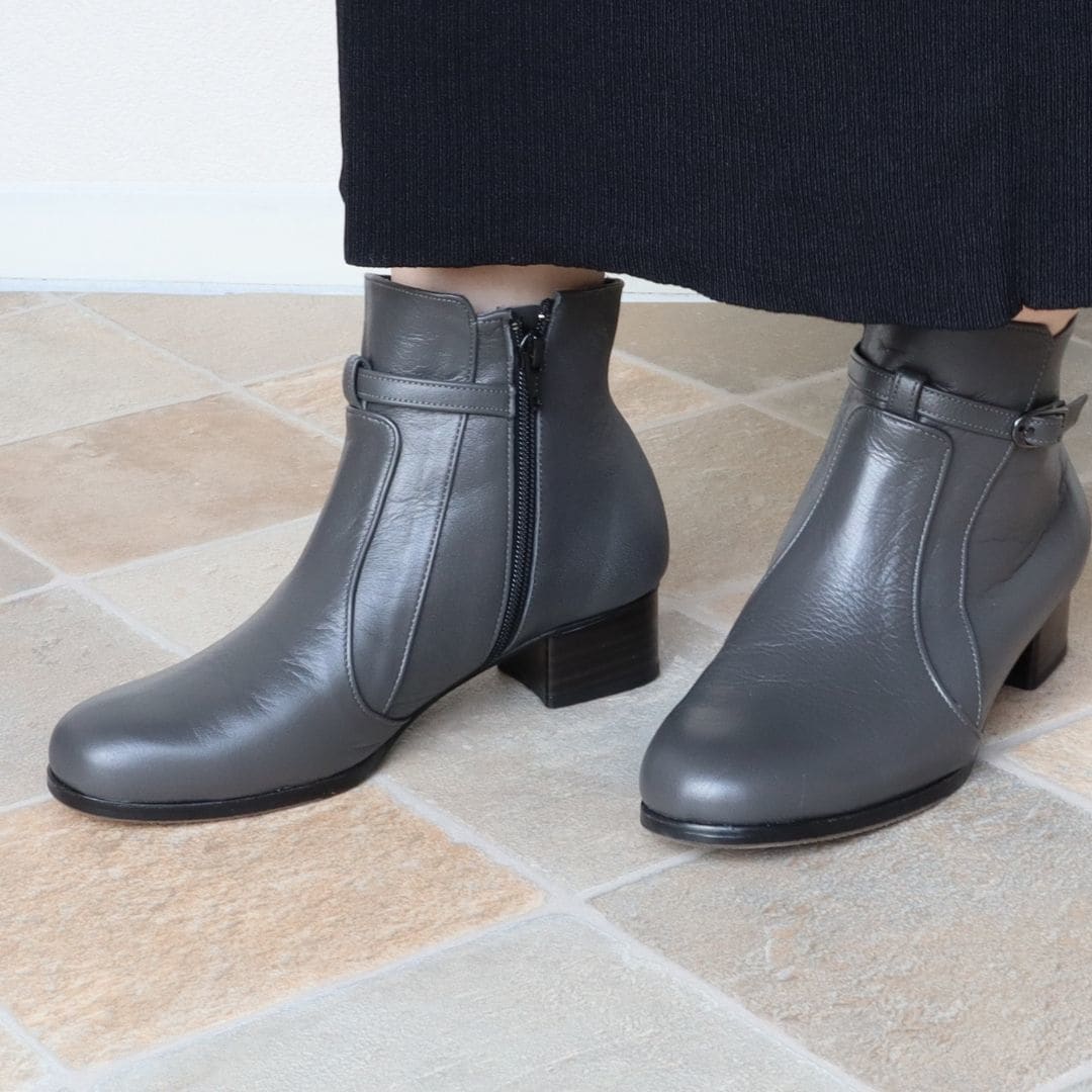 日本製 HS レザー プレーン ショートブーツ | エイチエス(HS) | マルイ