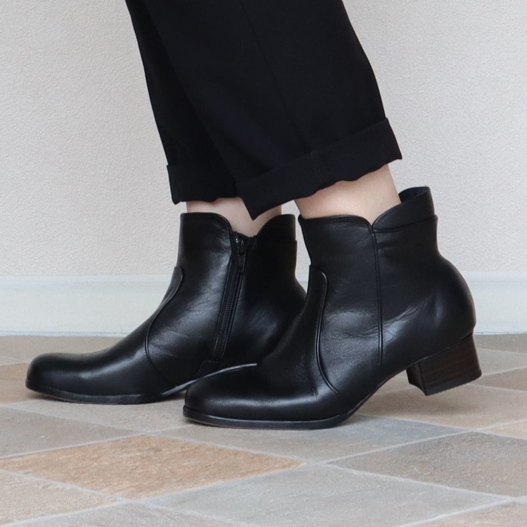 HS 4E レザー 厚底 ショートブーツ | エイチエス(HS) | マルイウェブ