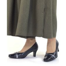 日本製 HS グリッター レザー パンプス