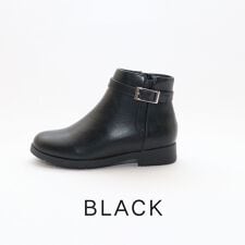 防水 レザータッチ ショートブーツ