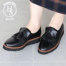 厚底タッセルローファー
