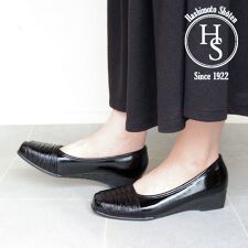 エイチエス(HS)の日本製 HS エナメル ターバン パンプス