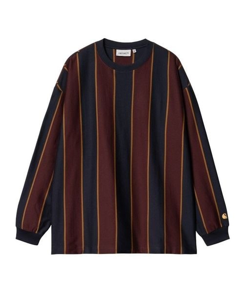 [}C]Y L^S RUBEN T-SHIRT/J[n[giCarharttj R STRIPE DARKNAVY^AM
