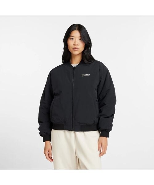 レディース Linear Heritage ウーブンパデッドボンバージャケット