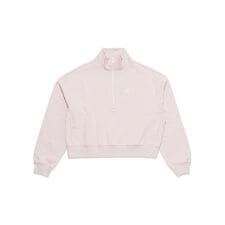 レディース NB ATHLETICS ハーフジップ　モックネックスウェットシャツ