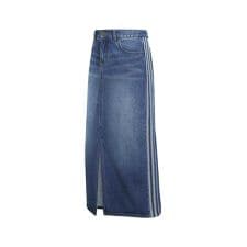 レディース 3 STRIPES PENICL SKIRT DENIM