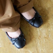 スティーブマデン(STEVE MADDEN)のリボンバレエシューズ　　25秋冬新作