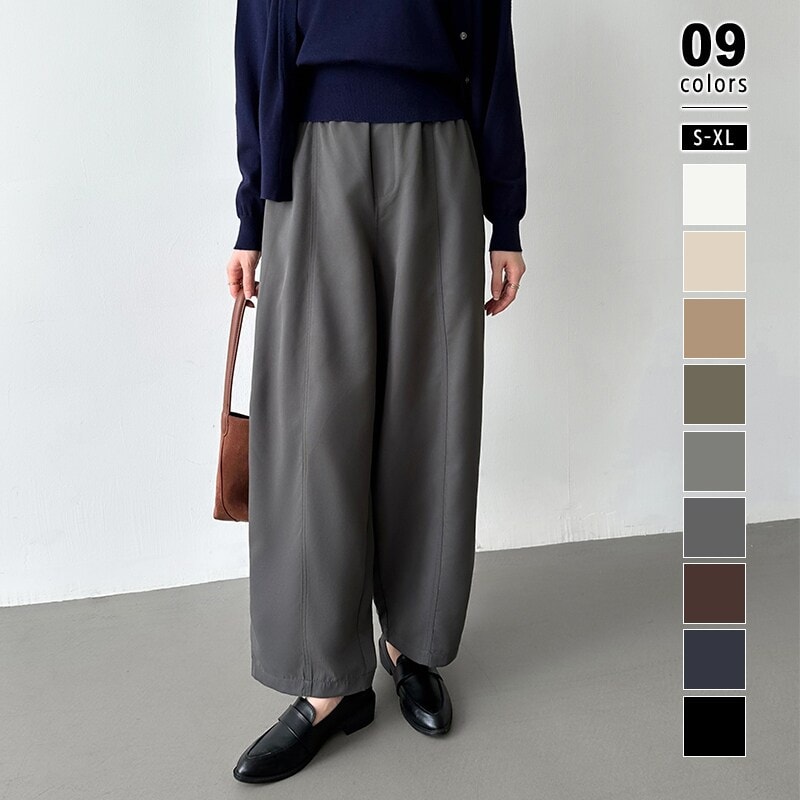 JULYNINE　グレイスグレイ　タックパンツ　グレー　日本製　Ｍ レディスノータックパンツ | レディース | 1枚 | FP6321L